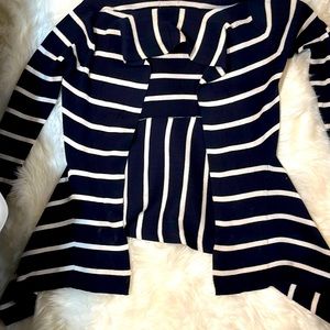 Dark blue and white dress